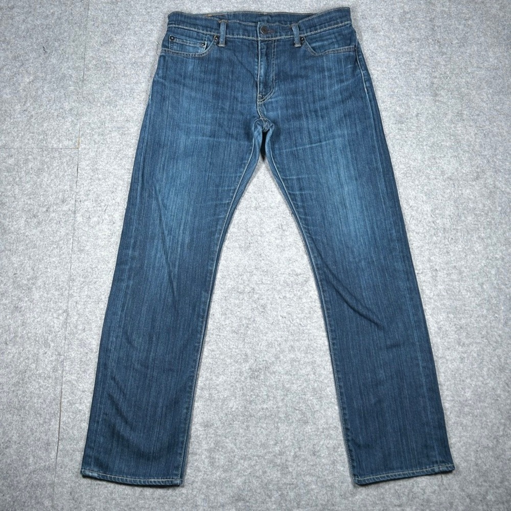 Levi's Denim Jeans Mens W32 L32 Blue 504 Straight Fit Casual Classic Workwear